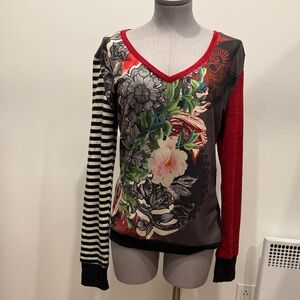 Smash Artsy Patchwork Long Sleeve Top – Size XL – Good Condition